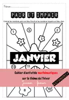 Aperçu - Apprentissages en autonomie - Cahier d'activités hiver mathématiques - Page de couverture