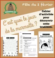 Aperçu - Apprentissages en autonomie - Exercices jour de la marmotte-Groundhog day - Page de couverture