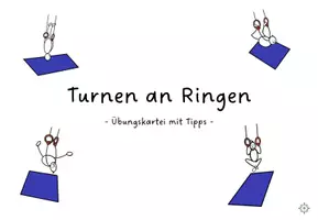Vorschau - Stationenlernen - Sportunterricht - Turnen an Ringen, eine Übungskartei - Seite 1