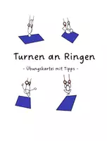 Vorschau - Stationenlernen - Sportunterricht - Turnen an Ringen, eine Übungskartei - Deckblatt