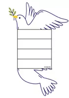 Vista previa - Manualidades / Dibujos para colorear - Flipbook Día de la Paz - página 3