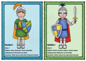 Vorschau - Bildkarten - Steckbriefe Personenbeschreibung Fasching/Karneval #silvesterknaller - Deckblatt