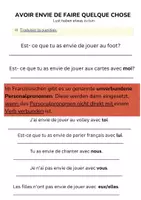 Vorschau - Stundenentwürfe - jouer à vs. jouer de + avoir envie de inkl. Stundenplanung - Seite 2