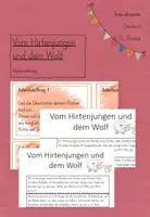 Vorschau - Arbeitsblätter - Vom Hirtenjungen und dem Wolf -Nacherzählung - Deckblatt
