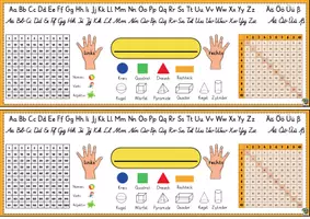 Vorschau - Merkblätter - Tischhelfer Grundschule: Differenzierte Lernhilfe mit Alphabet, Formen und Grammatik - Seite 3