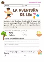 Vista previa - Hojas de trabajo - Fichas comprensión lectora 1ºprimaria - página 1