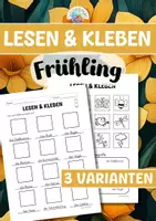 Vorschau - Arbeitsblätter - Lesen & Kleben - Frühling - Deckblatt