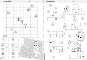 Vorschau - Arbeitsblätter - Wochenheft Mathe 6 (Zahlenraum 100) Freiarbeitsmaterial - Seite 2