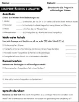 Vorschau - Arbeitsblätter - Trampeltier: Leseverständnis und Kreuzworträtsel mit Lösungen - Seite 2