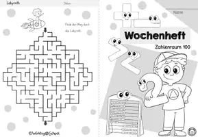 Vorschau - Stationenlernen - Wochenheft Mathe 7 (Zahlenraum 100) - Seite 1