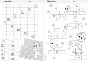 Vorschau - Stationenlernen - Wochenheft Mathe 7 (Zahlenraum 100) - Seite 2