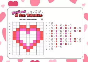 anteprima - Esercizi - Pixel Art di San Valentino - Pagina di copertina