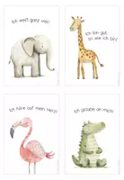 Vorschau - Bildkarten - Affirmationskarten für Kinder - Tiere - Seite 1