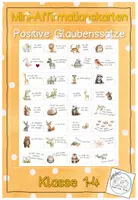 Vorschau - Bildkarten - Mini-Affirmationskarten - Tiere - Deckblatt