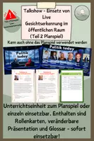 Vorschau - Stundenentwürfe - Gesetzgebung Planspiel | Teil 2: Talkshow Gesichtserkennung - Deckblatt