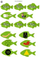 Vista previa - Tarjetas / Manipulativos - Recurso juego peces (sílabas trabadas) - Portada