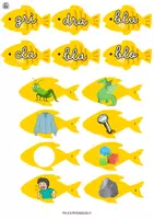 Vista previa - Tarjetas / Manipulativos - Recurso juego peces (sílabas trabadas) - página 2