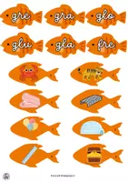 Vista previa - Tarjetas / Manipulativos - Recurso juego peces (sílabas trabadas) - página 3