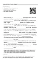 Vorschau - Arbeitsblätter - Arbeitsblätter zum Thema "Nigeria" + Lösung & MP3 + Infografik - Deckblatt