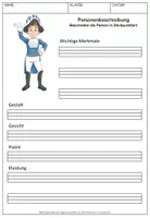 Vorschau - Arbeitsblätter - Personenbeschreibung Fasching Karneval Kostüme - Seite 2