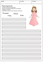 Vorschau - Arbeitsblätter - Reizwortgeschichte Fasching Karneval - Seite 1