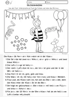 Vorschau - Arbeitsblätter - Lesen und Malen Klasse 2, 3, 4, DaZ, DaF, Karneval/Fasching Leseübung - Seite 3