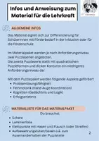 Vorschau - Unterrichtsreihen - Inklusionsmaterialpaket Puzzle Arcimbaldo - Seite 1