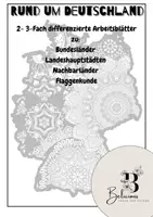 Vorschau - Stationenlernen - Materialpaket- Rund um Deutschland - Deckblatt