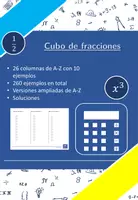 Vista previa - Hojas de trabajo - Cubo de fracciones | matemáticas | 26 columnas - Portada