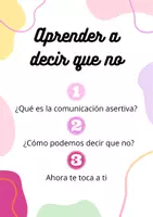 Vista previa - Hojas de trabajo - Dossier para aprender a decir No - Portada