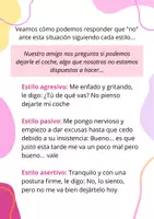 Vista previa - Hojas de trabajo - Dossier para aprender a decir No - página 2