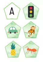 Vorschau - Spiele - Materialpaket - Arbeitsblätter + Legeblumen - Seite 1