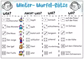 Vorschau - Spiele - Wer singt laut im Iglu? Lustige Winter Würfelsätze - Seite 3