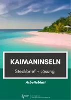 Vorschau - Arbeitsblätter - Kaimaninseln Steckbrief - Deckblatt