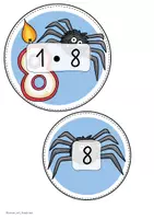 Vorschau - Spiele - Einmaleins Tafelmaterial Fliegenklatschenspiel 8er Reihe - Seite 1