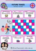 Vista previa - Juegos / Gamificación - FUTURE TENSES – Board Game (40 Sentences) - Portada