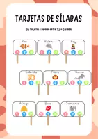 Vista previa - Tarjetas / Manipulativos - Tarjetas de sílabas - Portada