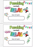 Vorschau - Unterrichtsreihen - Lernheft Vorschule, Förderschule, Klasse 1, Karneval/Fasching Miniheft - Seite 1