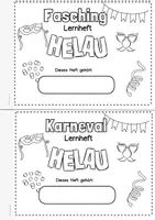 Vorschau - Unterrichtsreihen - Lernheft Vorschule, Förderschule, Klasse 1, Karneval/Fasching Miniheft - Seite 2