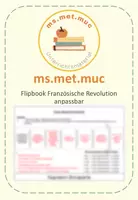 Vorschau - Arbeitsblätter - Flipbook Französische Revolution anpassbar - Deckblatt