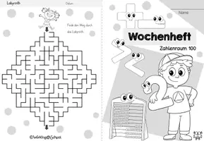 Vorschau - Arbeitsblätter - Wochenheft Mathe 11 (Zahlenraum 100) - Seite 1