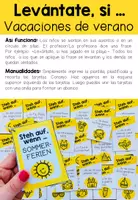 Vista previa - Juegos / Gamificación - Vacaciones de verano - Levántate, si … (Juego) - página 1