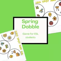 Vista previa - Juegos / Gamificación - Spring Find the Pair | ESL activities | no prep - Portada