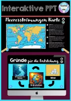 Vorschau - Unterrichtsreihen - Ozeane & Meere – Interaktive PowerPoint | Kontinente und Ozeane, Weltmeere, Meeresströmungen, Leben im Meer - Seite 3