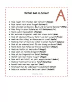 Vorschau - Aufgabenkarten - Anlaut-Rätsel - Deckblatt