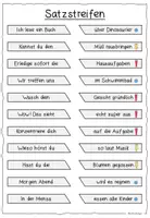 Vorschau - Fördermaterial/Inklusion - Satzarten / Satzstreifen - Seite 1