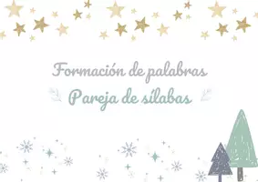 Vista previa - Refuerzo / NEE / Materiales de apoyo - INVIERNO: Concienciación silábica - Formación palabras - página 1