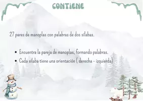 Vista previa - Refuerzo / NEE / Materiales de apoyo - INVIERNO: Concienciación silábica - Formación palabras - página 3