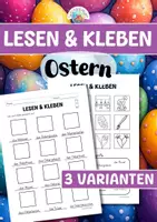 Vorschau - Arbeitsblätter - Lesen & Kleben - Ostern - Deckblatt