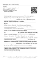 Vorschau - Arbeitsblätter - Arbeitsblätter zum Thema "Obstbaum" + Lösung & MP3 + - Deckblatt
